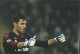 Football Marco Amelia signed 12x8 AC Milan colour photo. Marco Amelia born 2 April 1982) is an