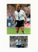 Football Stuart Pearce 16x12 overall England Euro 96 mounted signature piece includes signed