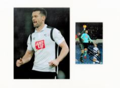 Football David Nugent 16x12 overall Derby County mounted signature piece includes a signed colour