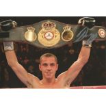 Boxing Scott Quigg signed 12x8 colour photo. Scott Quigg (born 9 October 1988) is a British former