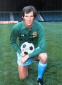 Football. Manchester City FC. Joe Corrigan Signed 17x12 colour photo. Photo shows Corrigan wearing