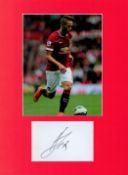 Football Adnan Januzaj 16x12 overall Manchester United mounted signature piece includes signed album