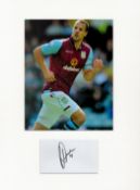 Football Ron Vlaar 16x12 overall Aston Villa mounted signature piece includes signed album page