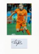 Football Wesley Sneijder 16x12 overall Netherlands mounted signature piece includes signed album