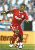 Football Glen Johnson 12x8 signed colour photo pictured in action for Liverpool. Good condition. All
