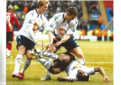 Fabrice Muamba Bolton Signed 12 x 8 inch football photo. Good condition. All autographs come with
