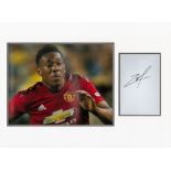 Football Anthony Martial 16x12 overall Manchester United mounted signature piece includes signed