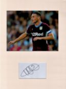 Football James Chester 16x12 overall Aston Villa mounted signature piece includes a signed album