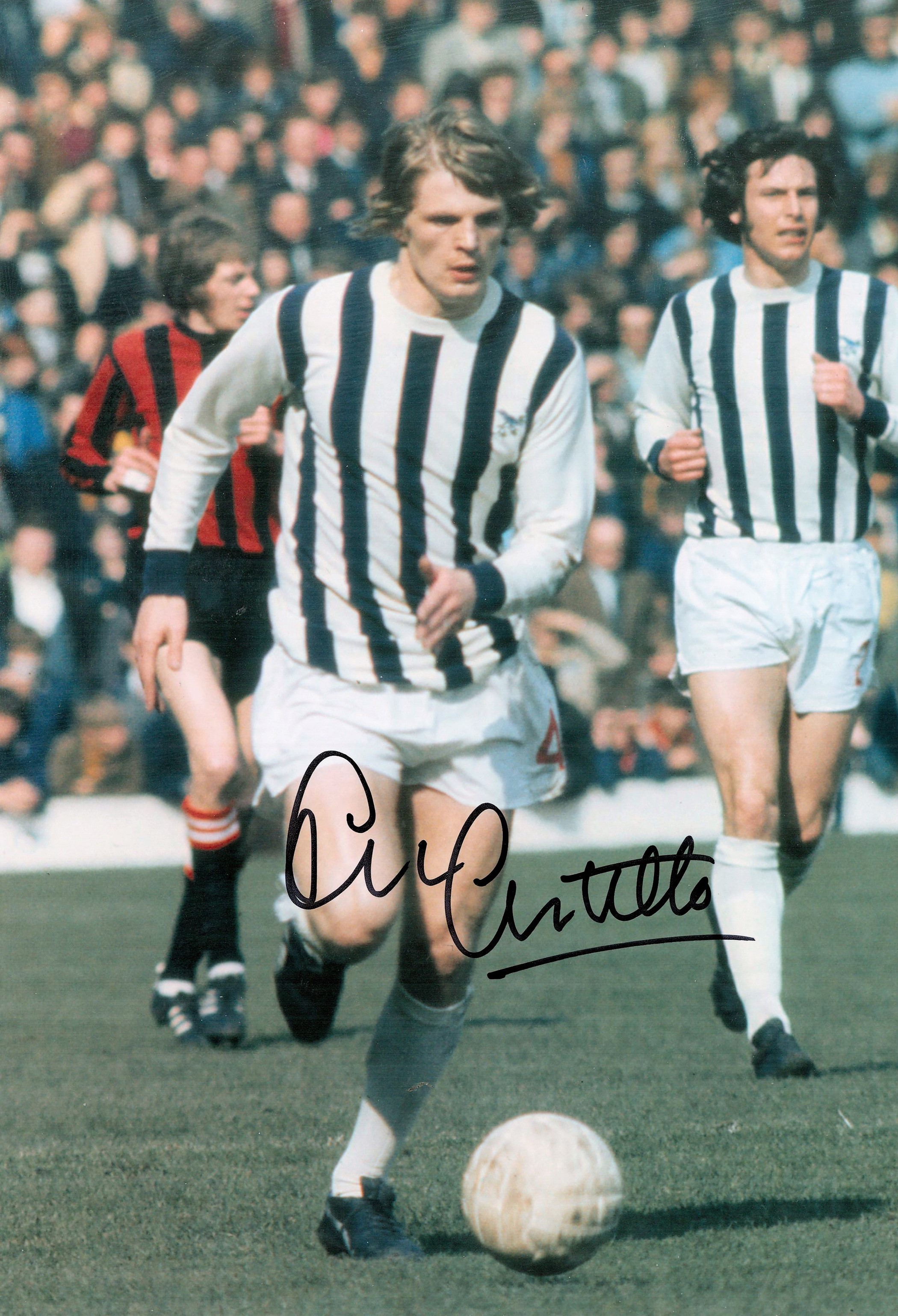 Football Len Cantello signed West Bromwich 12x8 colour photo. Good condition. All autographs come