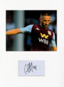 Football Conor Hourihane 16x12 overall Aston Villa mounted signature piece includes signed album