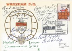 Football league Commemorative FDC signed by Joe Mercer, Matt Busby, Don Revie and Bob Paisley.