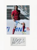 Football Ashley Cole 16x12 overall A.S Roma mounted signature piece includes signed album page and a