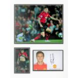 Football Victor Lindelof 16x12 overall Manchester United mounted signature piece includes signed