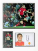 Football Victor Lindelof 16x12 overall Manchester United mounted signature piece includes signed