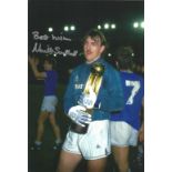 Neville Southall Everton Signed 12 x 8 inch football photo. Good condition. All autographs come with