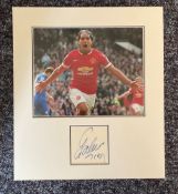 Football Radamel Falcao 16x12 overall Manchester United mounted signature piece includes signed