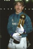 Neville Southall Everton Signed 12 x 8 inch football photo. Good condition. All autographs come with