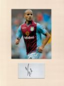 Football Karim El Ahmadi 16x12 overall Aston Villa mounted signature piece includes signed album