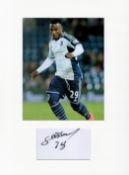 Football Stéphane Sessegnon 16x12 overall West Brom mounted signature piece includes a signed