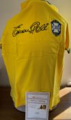 Edson Pele Handsigned Brazil Shirt. Mint Condition. RARE. Good condition. All autographs come with a