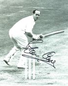 Cricket Brian Close 10x8 Signed B/W Photo. Good condition. All autographs come with a Certificate of