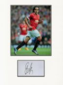 Football Radamel Falcao 16x12 overall Manchester United mounted signature piece includes signed