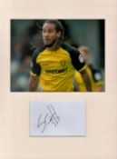Football Sean Scannell 16x12 overall Burton Albion mounted signature piece includes signed album