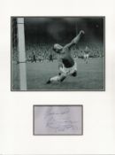 Football Ronnie Simpson 16x12 overall Celtic mounted signature piece includes a signed album page