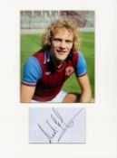 Football Andy Gray 16x12 overall mounted signature piece includes a signed album page and a superb