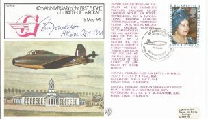 WW2 Ace Air Cdr Edward Donaldson DSO AFC Signed and Flown Commemorative Cover 40th Anniversary of