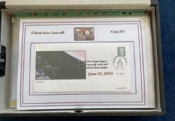 56 Space Exploration FDC with Stamps and FDI Postmarks, Housed in a Box File with Stunning NASA