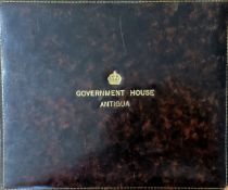 Government House Antigua Visitors Book From 1948 1950, Signatures include Army, Navy, Government