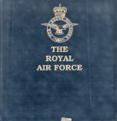 RAF. 2 Light Blue Suede 'The Royal Air Force' First Day Cover Album ready for filling. Both have