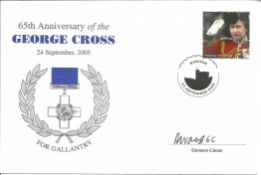 Awang GC 65th Anniversary of the George Cross 24th September 2005 signed FDC by Awang GC. Good