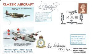 D L Armitage and Kenneth A Wilkinson Signed Commemorative Cover Classic Aircraft Duxford 4th 5th