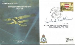 Air Chief Marshal Sir Michael Beetham GCB CBE DFC AFC ADC signed FDC Formation of the Royal Air