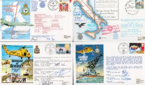 WW2 Collection of 11 Signed Aviation flown FDCs dating back to 1984 includes RAF Participation in