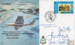 Air Vice Marshal D. Bower CBE AFC, Grp Cpt G. G. Petty DSO DFC AFC, Wg Cdr J. McD Craig DFC, Wg