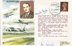Neville Duke and A Neale Multi Signed and Flown Commemorative Cover 25th Anniversary of the Maiden