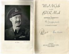 Kenneth Hemingway Wings over Burma First Edition Multi Signed Book. Signed on title page by WW2