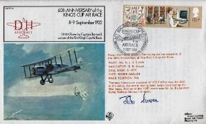 AVM Sir John Severne signed FDC 60th Anniversary of the King's Cup Air Race 8 9 September 1922 No.