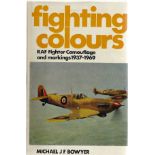 Michael J F Bowyer. Fighting Colours. A WW2 First Edition hardback book in good condition. Signed by