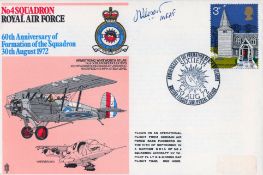 Great War, WW2 MRAF Slessor MC DSO signed 4 sqn RAF flown cover. RFC 17 sqn Middle East, OC