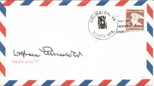 Great War ace Wolfram Eisenlohr signed air mail envelope date stamp Arlington VA. November 1981.