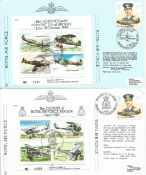 WW2 Collection of 3 Official Royal Air Force Flown covers One Signed by Pilot John Jordan. JSF 8 JSF