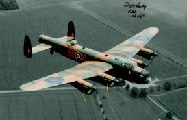 2 Handsigned RAF Fighter Pilots Colour Photos inc Pilots Dick Starkey and Rusty Waughman. Dick