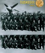 Dealers Set of 2 Tuskegee Airmen Black and White Photo Unsigned, Ready for Autographs/Signatures.