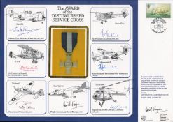 WW2. Captain Eric 'Winkle' Brown Multi Signed The Award of the Distinguished Service Cross DM Medals