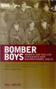 Mel Rolfe Bomber Boys. Multi Signed Paperback Book. Signed on Title page by Bomber Pilots of WW2