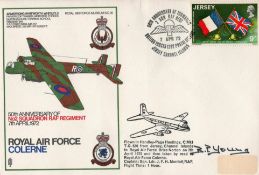 B. P. Young signed RAF Colerne FDC 50th Anniversary of No2 Squadron RAF Regiment 7th April 1972.